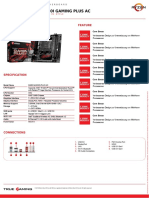 Msi B450i Gaming Plus Ac Datasheet
