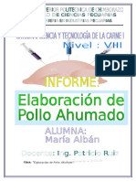 Informe de Pollo Ahumado