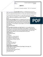Lab # 4 Objective Theory: To Understand Branching and Simulate VVM Programs Using"brp", "BRZ" & "BR" Instructions