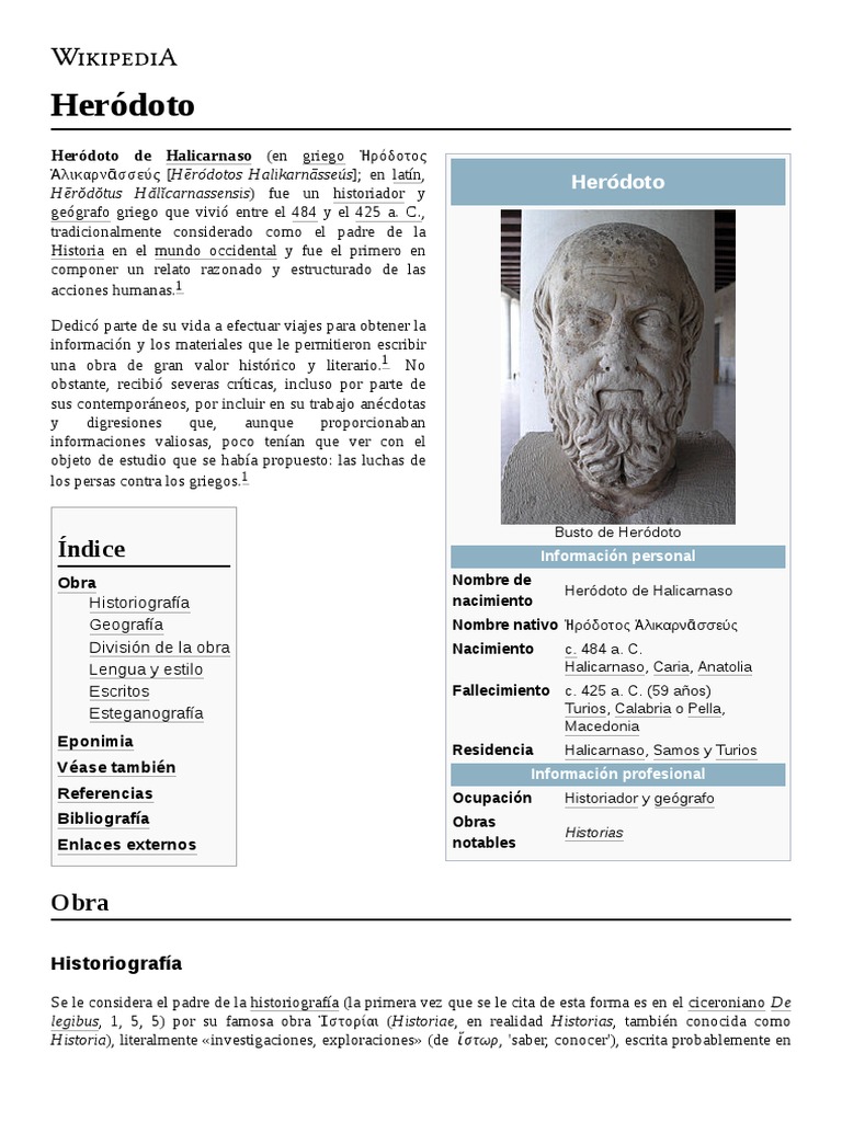 Heródoto | PDF | Herodoto | Antigua Grecia