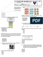 Simulado de Matemática 6o Ano