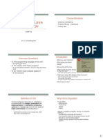 Human-Computer Interaction: Course Structure