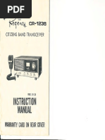 Regency CR 123-B Manual and Schematic