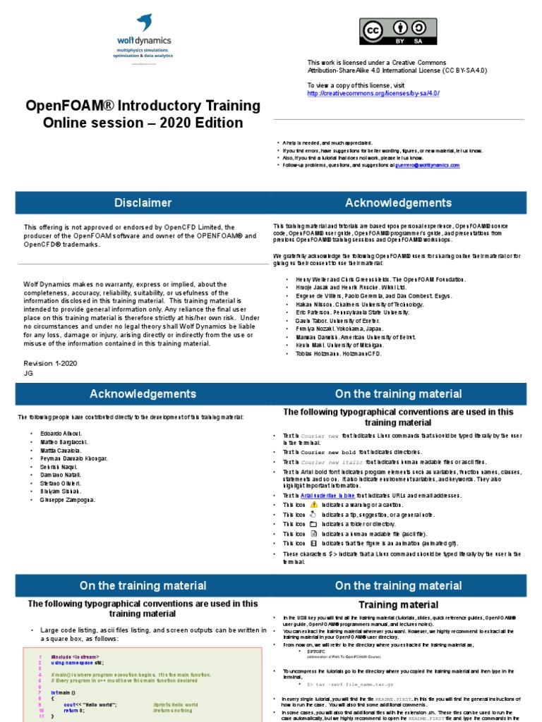 Introductary Training Wolf Dynamics Pdf Fluid Dynamics