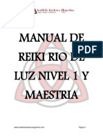 Manual Reiki Rio de Luz