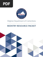Virginia Department of Corrections: Reentry Resource Packet