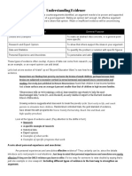 Understanding Evidence: Type of Evidence General Purpose