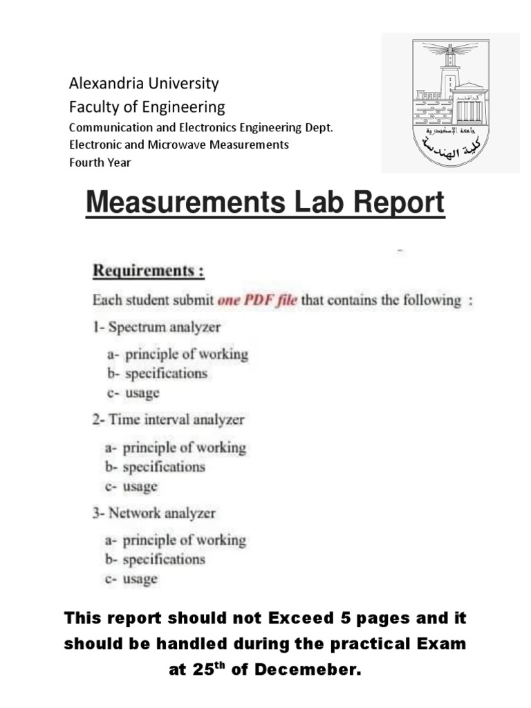 Measurements Lab Report PDF