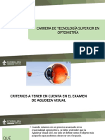 Agudeza visual: criterios y técnicas de evaluación