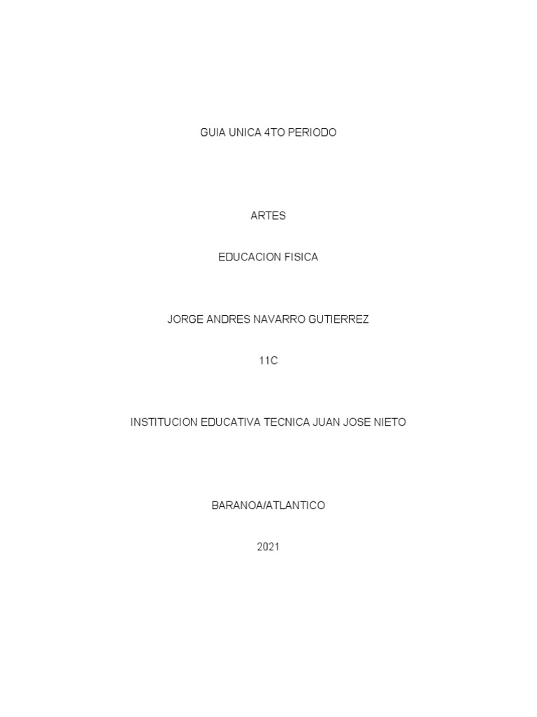 Guia 4to Periodo Jorge Navarro | PDF