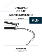 Dynapac CP 142 Mantenimiento: Box 504, SE-371 23 Karlskrona, Sweden Phone: +46 455 306000, Fax: +46 455 306030