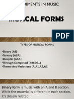 Rudiments in Music: Musical Forms