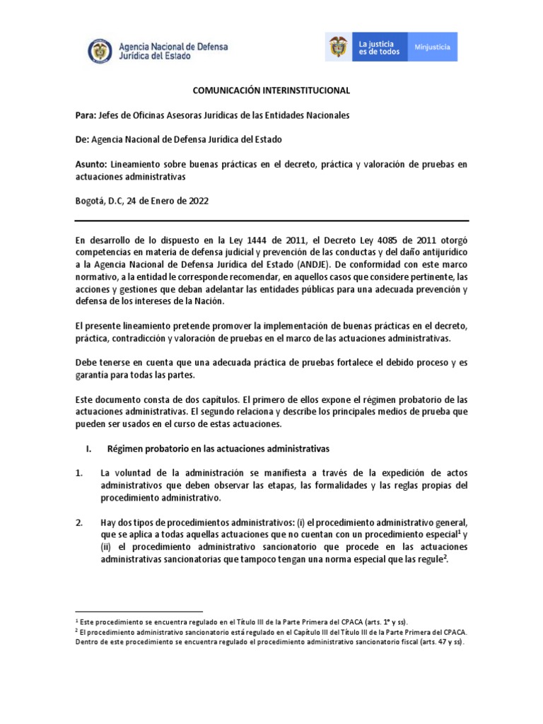 Agencia Nacional De Defensa Juridica Del Estado