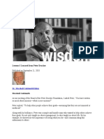 Lessons I Learned From Peter Drucker