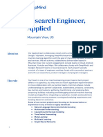 Research Engineer, Applied, MTV Job Description