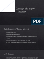 Basic Concepts in Simple Interest