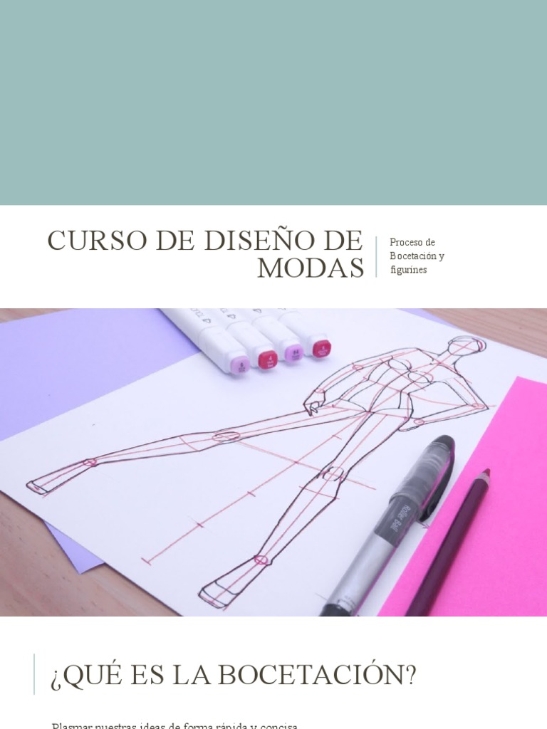 Curso de Bocetación en Diseño de Moda | PDF | Moda | Lápiz
