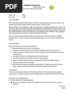 Ched Ngec Ethics Syllabus And Learning Guide Pdf Social Justice