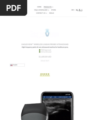 Portable vascular ultrasound machine with high frequency. Linear probe ultrasound in your pocket. Ultrasound probe for iphone and Android phone. – Wellue Health_