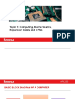 Topic 1 - Computing, Motherboards & CPUs