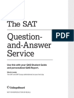 March 2020 SAT QAS Full Test With Answers and Scoring