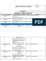 Calendario Escolar 2021-2022