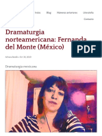 Dramaturgia Norteamericana: Fernanda Del Monte (México)