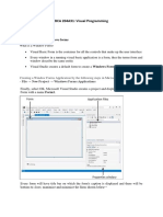 BCA 204A31: Visual Programming: Introduction To The Windows Forms