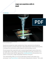 Quantum Microscope Can Examine Cells in Unprecedented Detail - New Scientist