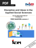 Discipline and Ideas in The Applied Social Sciences: First Quarter-Lesson 4