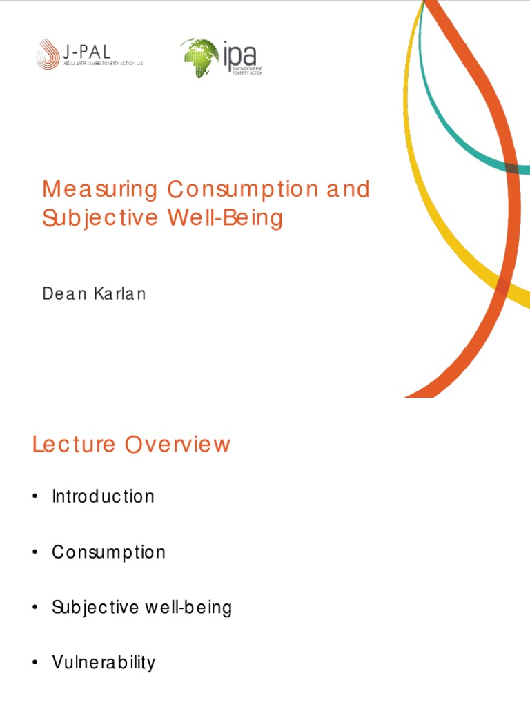 Measuring Welfare Consumption | PDF | Consumption (Economics) | Well Being