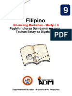 Filipino: Ikalawang Markahan - Modyul 6