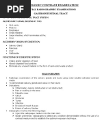 Radiologic Contrast Examination