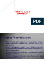 Topik 4 Hypothesis Testing Malay Version