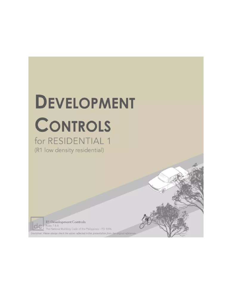 Developmwnt Controls For R1 Low Density Residential | PDF