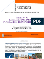 Semana #01 Lineamientos Basicos Planeacion Transporte Urbano