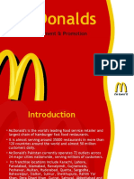 Advertisement & Promotion - Mcdonalds Presentation