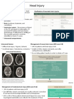 Head Injury: Clasification of Traumatic Brain Injuries