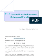 Sturm-Liouville Problems. Orthogonal Functions: Advanced Engineering Mathematics, 10/e by Edwin Kreyszig