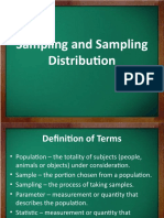 Sampling Distribution of the Sample Mean