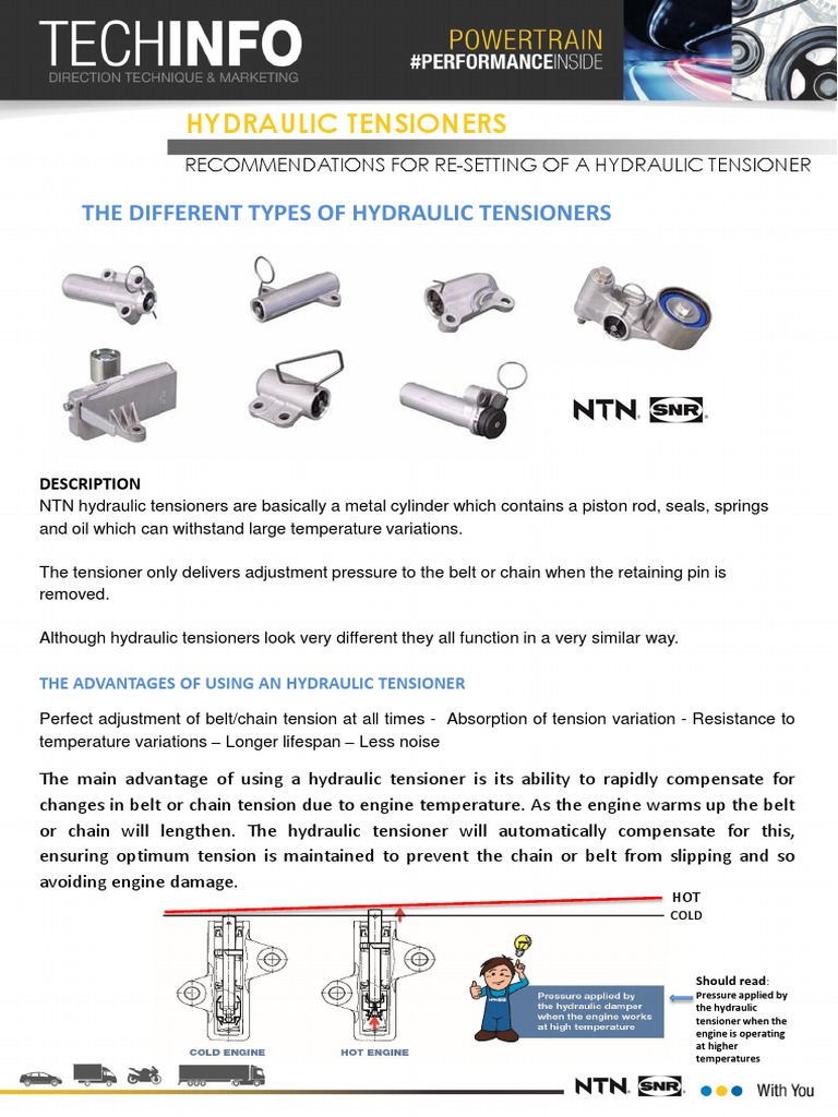 Hydraulic Tensioner Pin Out en PDF Belt (Mechanical) Equipment