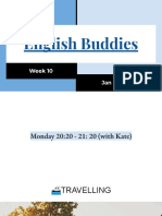 English Buddies: Week 10 Jan 25 - 30