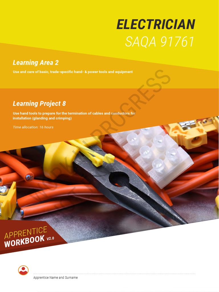 Preparing Cables and Conductors for Installation: Using Hand Tools to ...