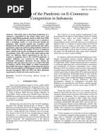 The Effect of The Pandemic On E-Commerce Competition in Indonesia