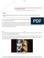 Origin and Evolution of Musical Instruments of India: Snapshot