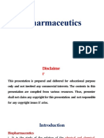 introduction to biopharmaceutics