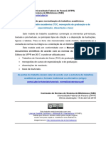 Orientação Para Normalização de Trabalhos Acadêmicos