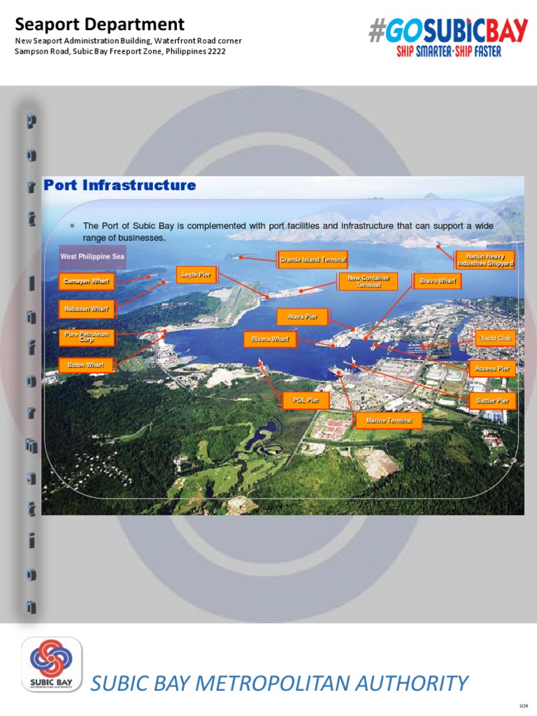 Subic Bay Metropolitan Authority: Port Infrastructure | PDF | Port | Ships