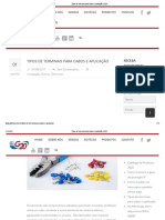 Tipos de Terminais para Cabos e Aplicação - G20