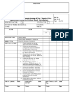 Checklist For Installation of Chemical Fire Suppression System